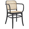 Modway Sutter Modern Farmhouse Wood Dining Chair in Black