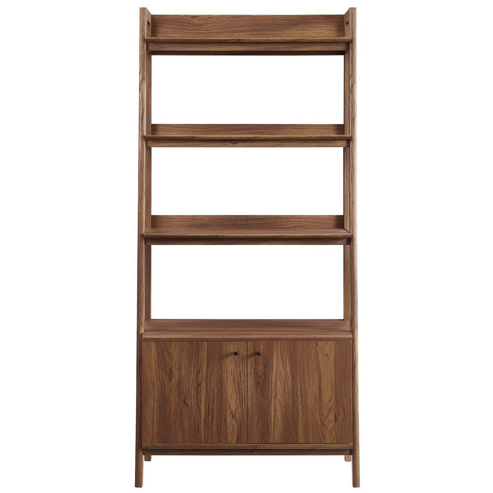 Modway 33’’ Bookshelf Display Case in Walnut MDY-EEI-4656-WAL