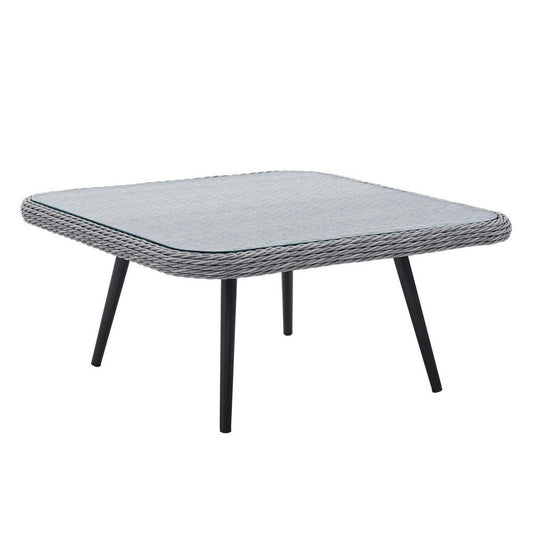 Modway EEI-4659-GRY Endeavor Patio, Square Coffee Table, Gray