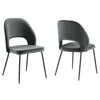 Modway Nico Performance Dining Chair, Black Gray