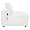 Modway Commix Modular Sofa Armless Chair White Vegan Leather MDY-EEI-4694-WHI