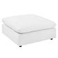 Modway Modular Sofa Commix Down Filled Overstuffed Vegan Leather Ottoman White MDY-EEI-4695-WHI