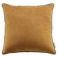 Modway Accentuate 18" Performance Velvet Accent Throw Pillow, 18" x 18", Cognac Green