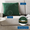 Accentuate 18’ Performance Velvet Throw Pillow - No Shipping Charges MDY-EEI-4698-BLO-NAV