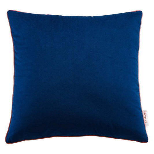 Modway Accentuate 18" Performance Velvet Accent Throw Pillow, 18" x 18", Navy Blossom