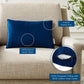 Modway Enhance Lumbar Performance Velvet Accent Throw Pillow 12’’ x 18’’ Navy MDY-EEI-4703-NAV