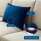 Accentuate 24’ Lumbar Performance Velvet Throw Pillow - No Shipping Charges MDY-EEI-4706-BLO-NAV