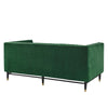 Modway Devote Channel Tufted Performance Velvet Loveseat Emerald MDY-EEI-4718-EME