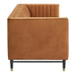 Modway Devote Channel Tufted Performance Velvet Sofa Cognac MDY-EEI-4720-COG