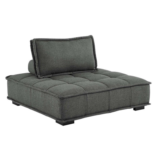 Modway Saunter Sofas, Armless Chair, Gray