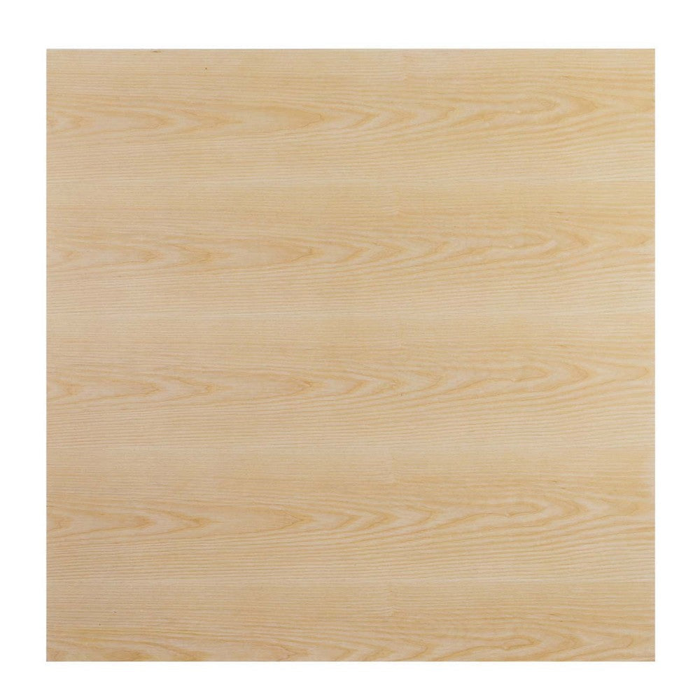 Modway Verne Square Wood Grain 40’’ Dining Table in Gold Natural MDY-EEI-4756-GLD-NAT