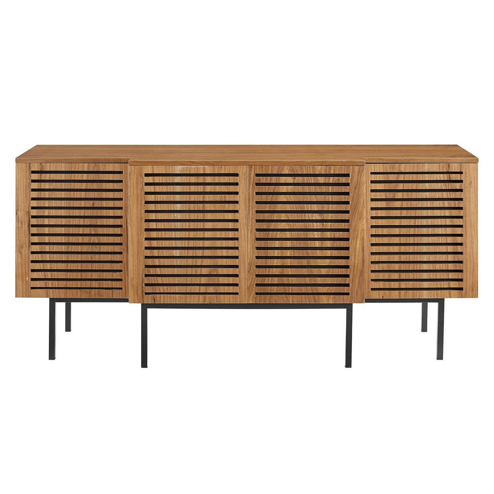 Modway Parker Wood Sideboard Credenza in Walnut MDY-EEI-4769-WAL