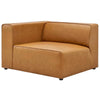 Modway Mingle Vegan Leather 2-Piece Sectional Loveseat Tan MDY-EEI-4788-TAN