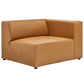 Modway Mingle Vegan Leather 2-Piece Sectional Loveseat Tan MDY-EEI-4788-TAN