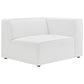 Modway Mingle Vegan Leather 2-Piece Sectional Loveseat White MDY-EEI-4788-WHI