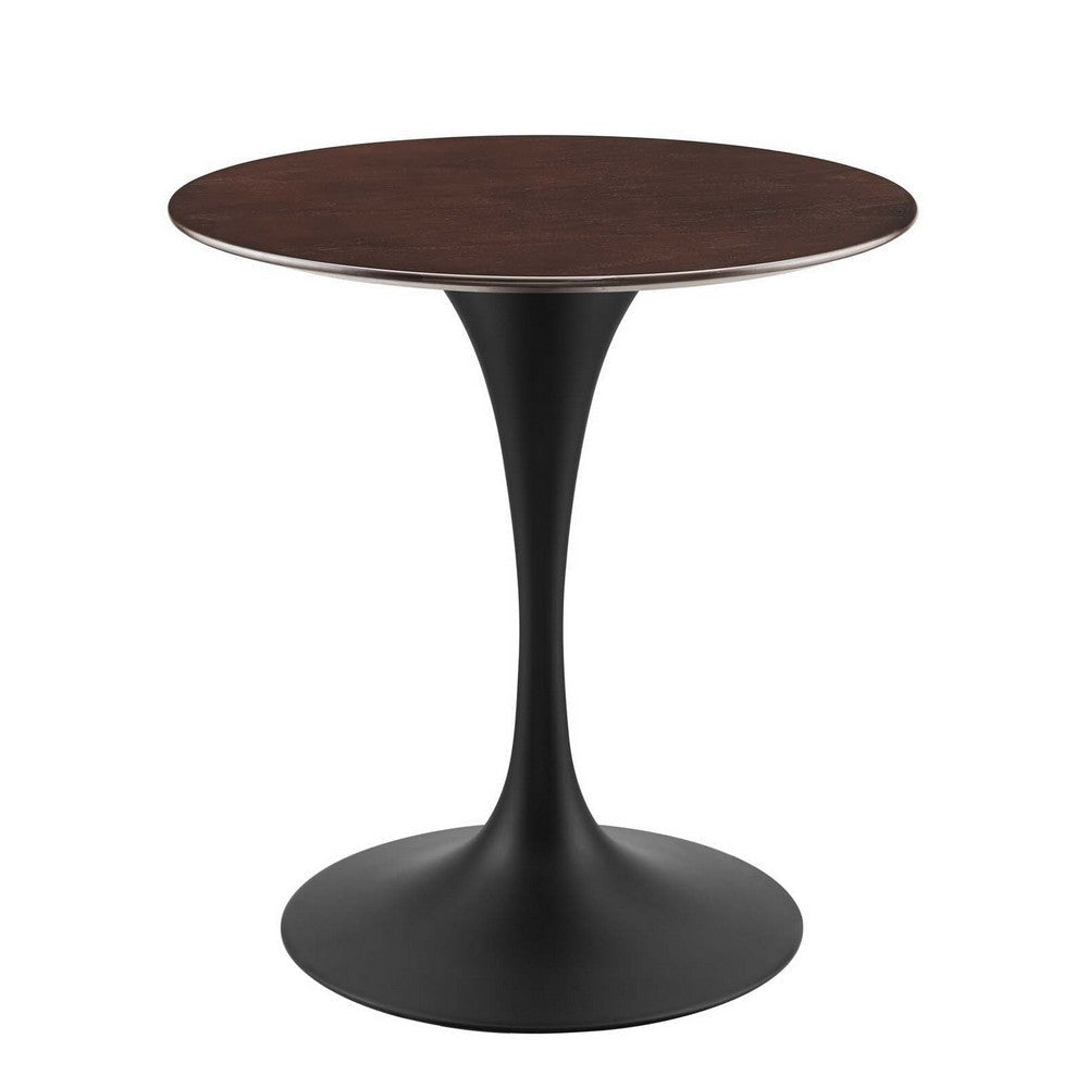 Modway Lippa Dining Table, 28", Black Cherry Walnut