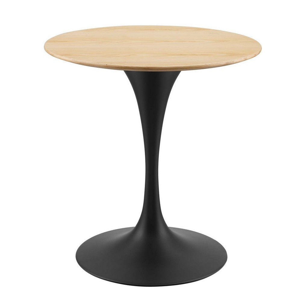 Modway Lippa Dining Table, 28", Black Natural