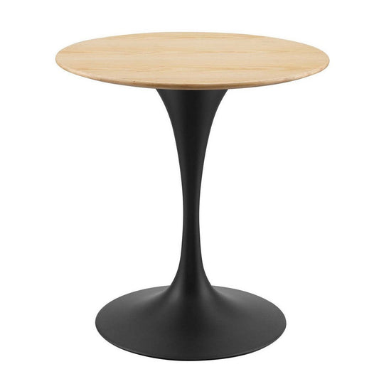 Modway Lippa Dining Table, 28", Black Natural