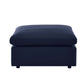 Modway EEI-4903-NAV Commix Overstuffed Outdoor Patio Ottoman Navy MDY-EEI-4903-NAV