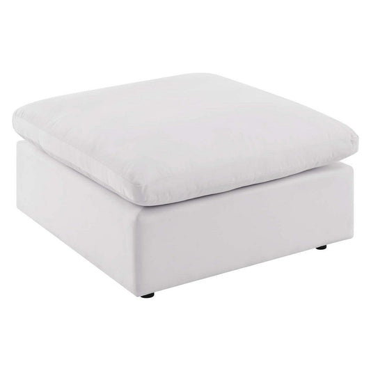 Modway EEI-4903-WHI Commix Overstuffed Outdoor Patio Ottoman, White