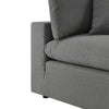 Modway EEI-4904-CHA Commix Overstuffed Outdoor Patio Corner Chair Charcoal MDY-EEI-4904-CHA