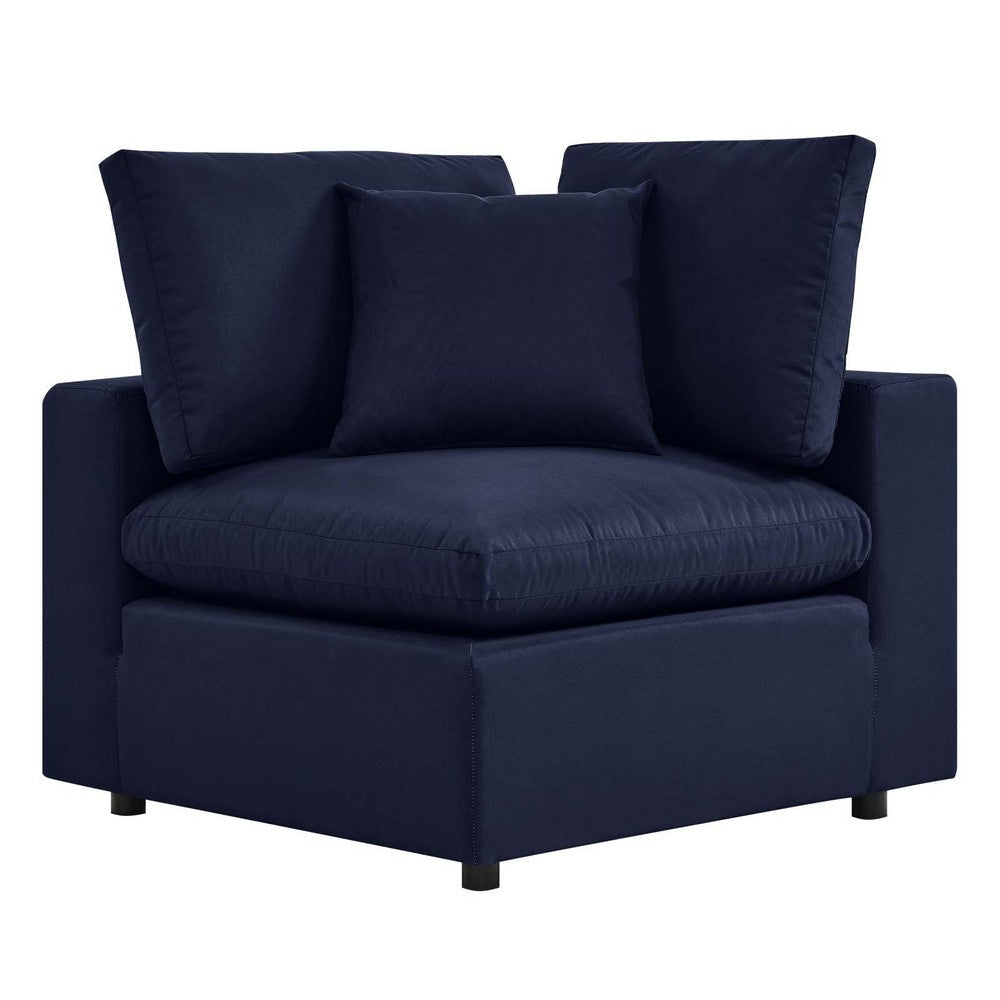 Modway EEI-4904-NAV Commix Overstuffed Outdoor Patio Corner Chair, Navy