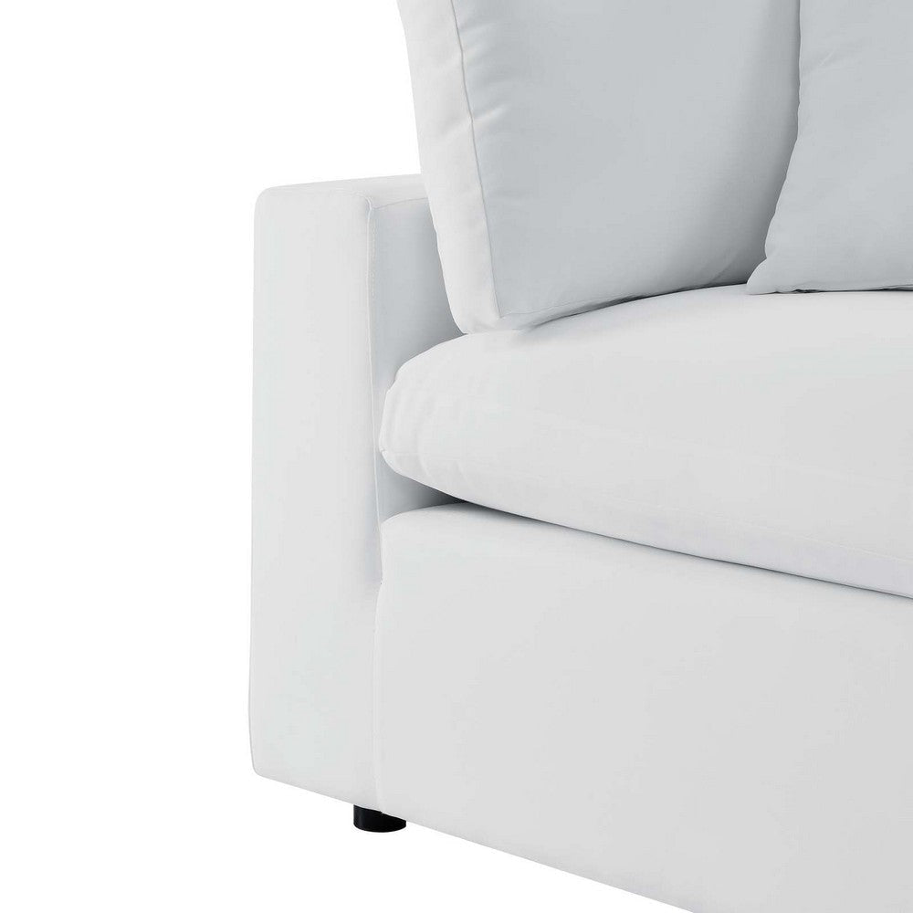 Modway Commix Sunbrella Outdoor Patio Armless Chair White MDY-EEI-4905-WHI