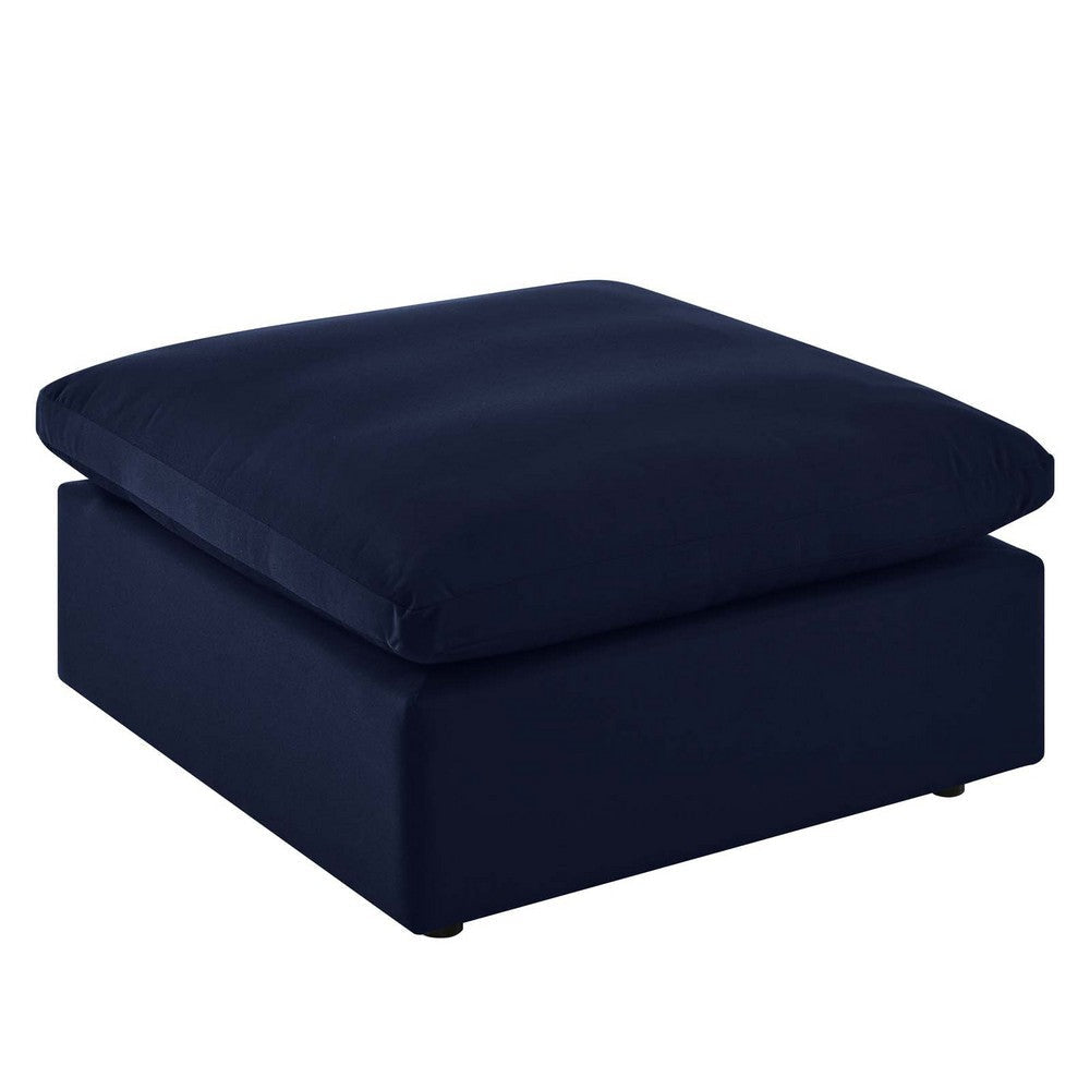 Modway EEI-4906-NAV Commix Sunbrella Outdoor Patio Ottoman, Navy