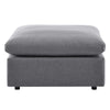 Modway Commix Outdoor Patio Sunbrella® Sectional Sofa Ottoman in Gray MDY-EEI-4906-SLA