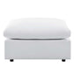 Modway Commix Outdoor Patio Sunbrella® Sectional Sofa Ottoman in White MDY-EEI-4906-WHI