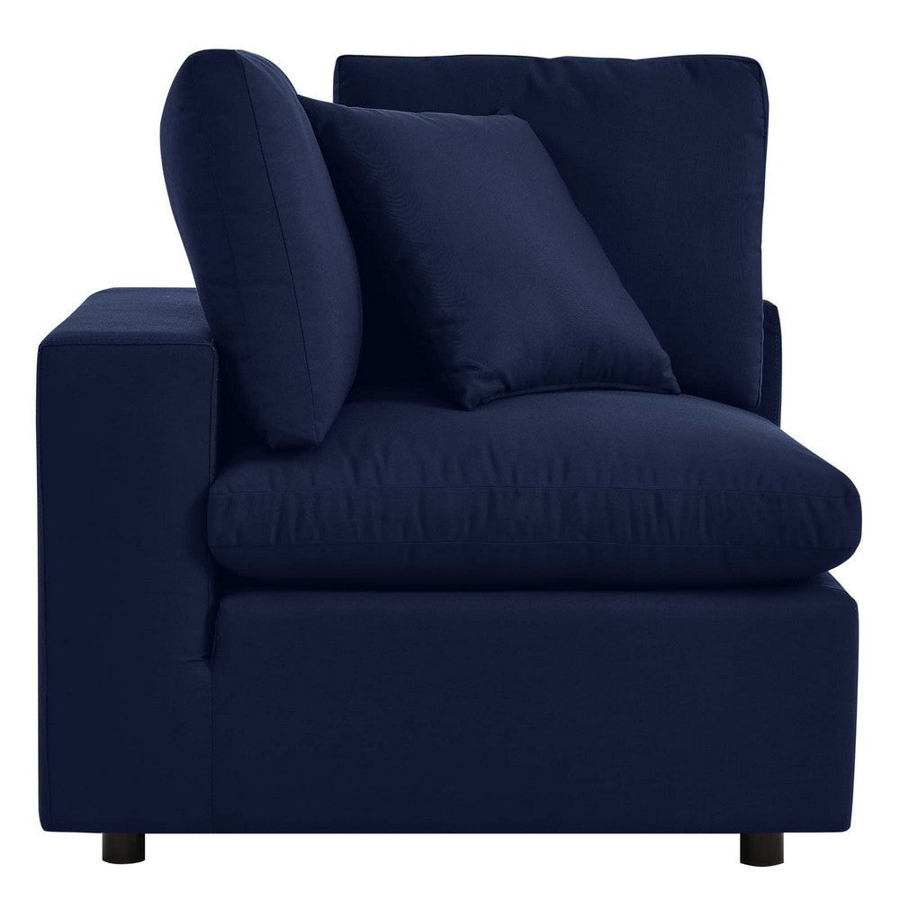 Modway Commix Sunbrella Outdoor Patio Corner Chair Navy MDY-EEI-4907-NAV