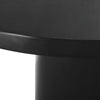 Modway Gratify 60’’ Wood Grain Round Dining Table Black MDY-EEI-4910-BLK