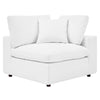 Modway Commix Modular Sofa Loveseat White Vegan Leather MDY-EEI-4913-WHI