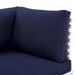 Modway EEI-4962-TAN-NAV Harmony Outdoor Patio Aluminum Loveseat Tan Navy MDY-EEI-4962-TAN-NAV