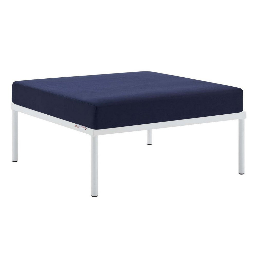 Modway EEI-4969-NAV Harmony Sunbrella Navy Outdoor Patio Aluminum Ottoman