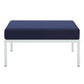 Modway EEI-4969-NAV Harmony Sunbrella Navy Outdoor Patio Aluminum Ottoman MDY-EEI-4969-NAV