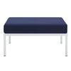 Modway EEI-4969-NAV Harmony Sunbrella Navy Outdoor Patio Aluminum Ottoman MDY-EEI-4969-NAV