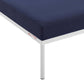 Modway EEI-4969-NAV Harmony Sunbrella Navy Outdoor Patio Aluminum Ottoman MDY-EEI-4969-NAV