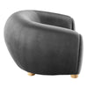 Modway Abundant Performance Velvet Accent Armchair Charcoal MDY-EEI-4971-CHA