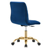 Ripple Armless Performance Velvet Office Chair MDY-EEI-4972-GLD-DUS