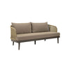 Modway Meadow Outdoor Patio Wicker Rattan, Sofa, Natural Taupe