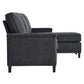 Modway Ashton Sectional Sofa Charcoal MDY-EEI-4994-CHA