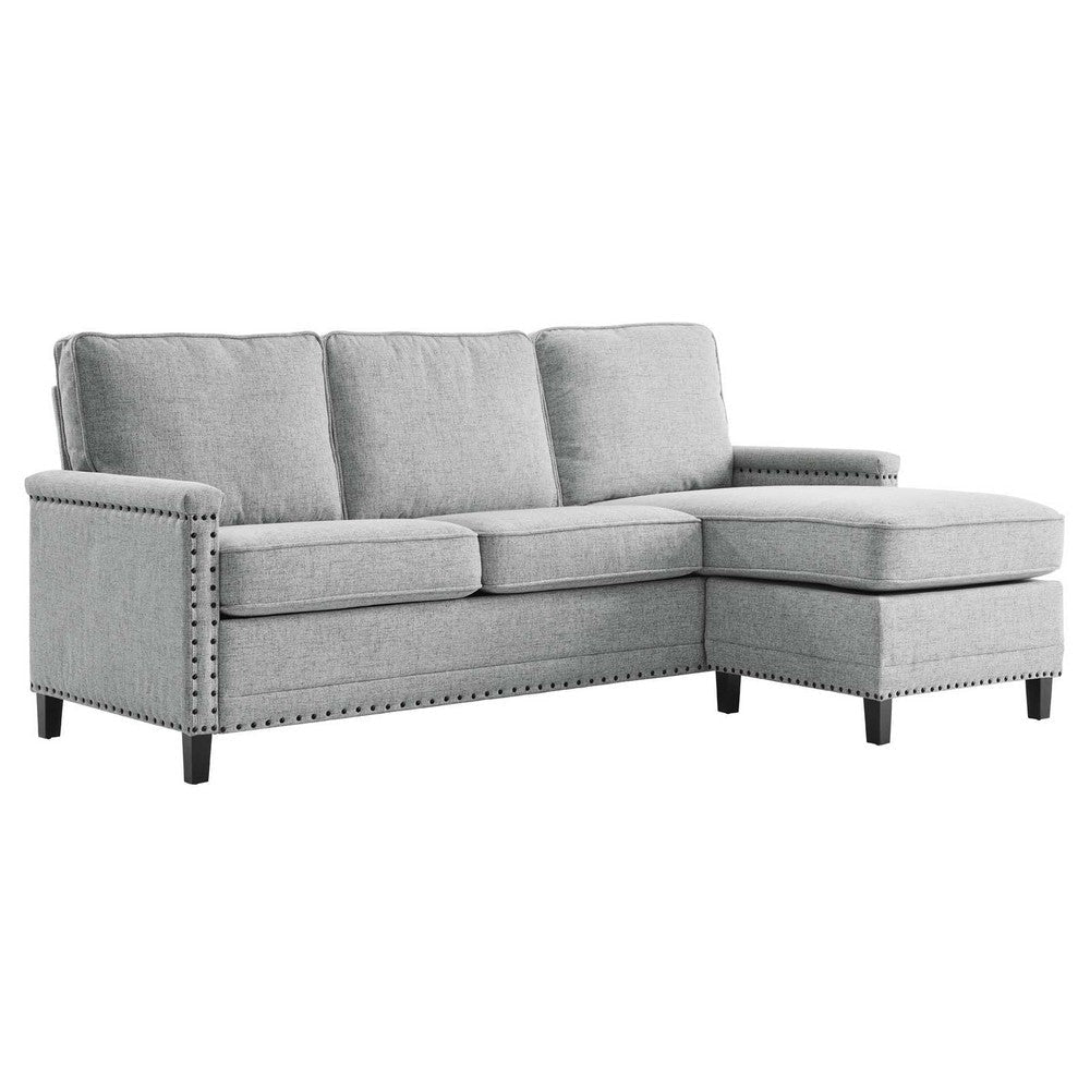 Modway Ashton, Sectional Sofa, Light Gray