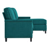 Modway Ashton Sectional Sofa Teal MDY-EEI-4994-TEA