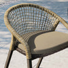 Meadow Outdoor Patio Dining Chairs Set of 2 - No Shipping Charges MDY-EEI-4995-NAT-TAU