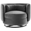 Relish Performance Velvet Performance Velvet Swivel Chair - No Shipping Charges MDY-EEI-4999-GLD-GRY