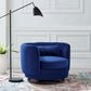 Modway Relish Swivel Chair, Black Navy Blue