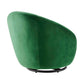 Modway Buttercup Performance Velvet Swivel Chair Black Emerald MDY-EEI-5007-BLK-EME