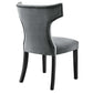 Modway Curve Dining Chair Gray MDY-EEI-5008-GRY