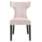 Modway Curve Performance Velvet Set of 2 Dining Chair Pink MDY-EEI-5008-PNK